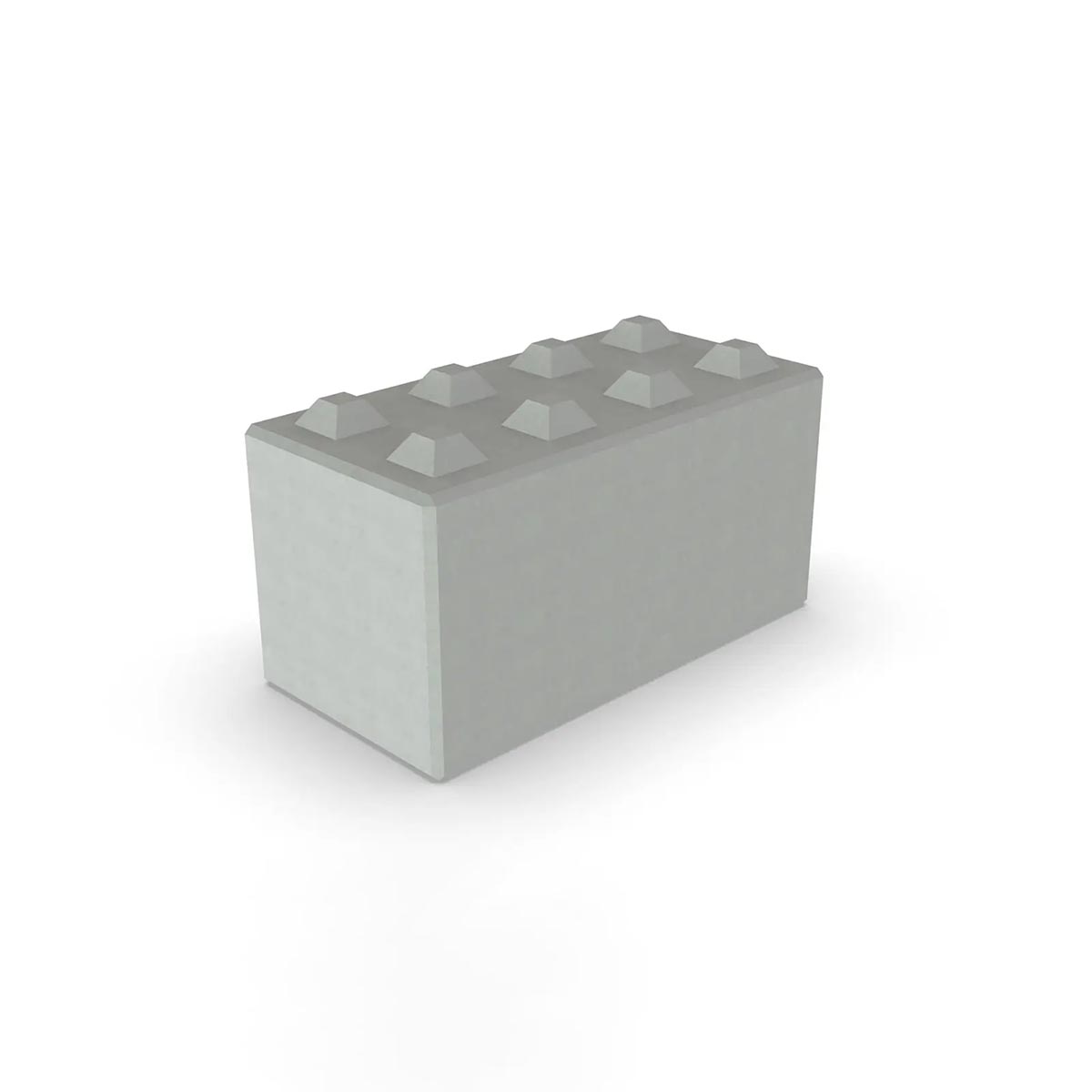 Blocco cemento misure 120x60x60 cm